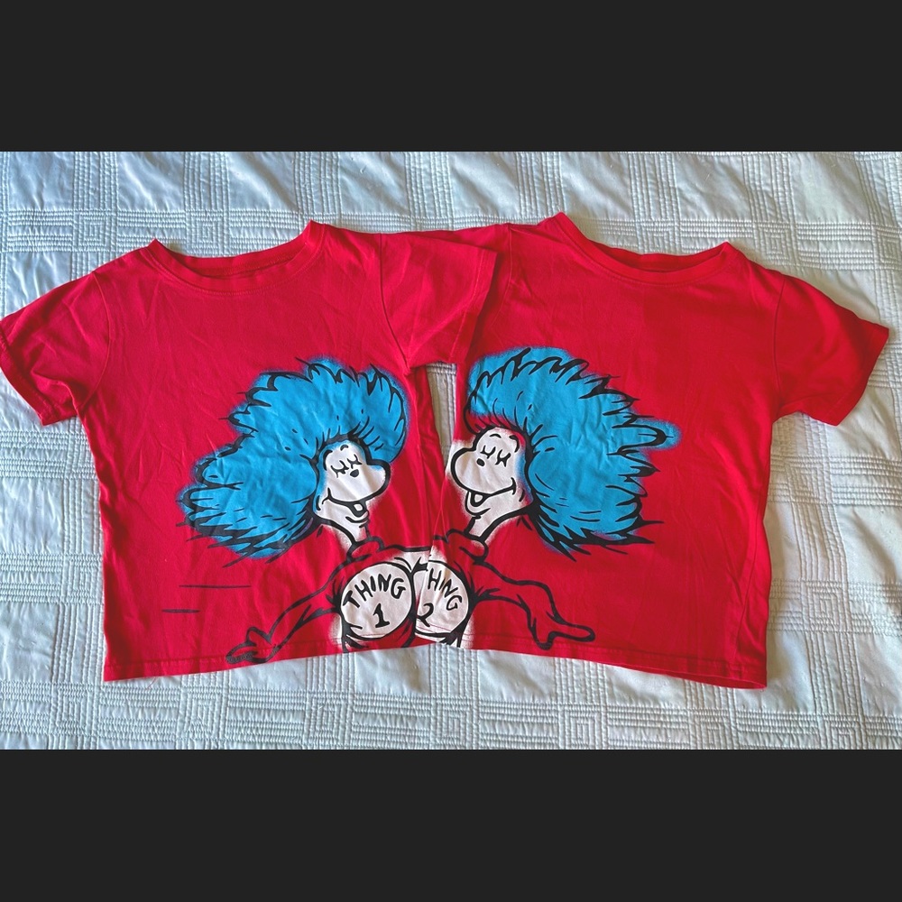 Dr. Seuss Thing 1 & Thing 2 t-shirts 5T